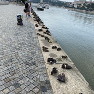 Shoe Memorial - Civilians were lined up, shot with arrows, and dumped in the Danube