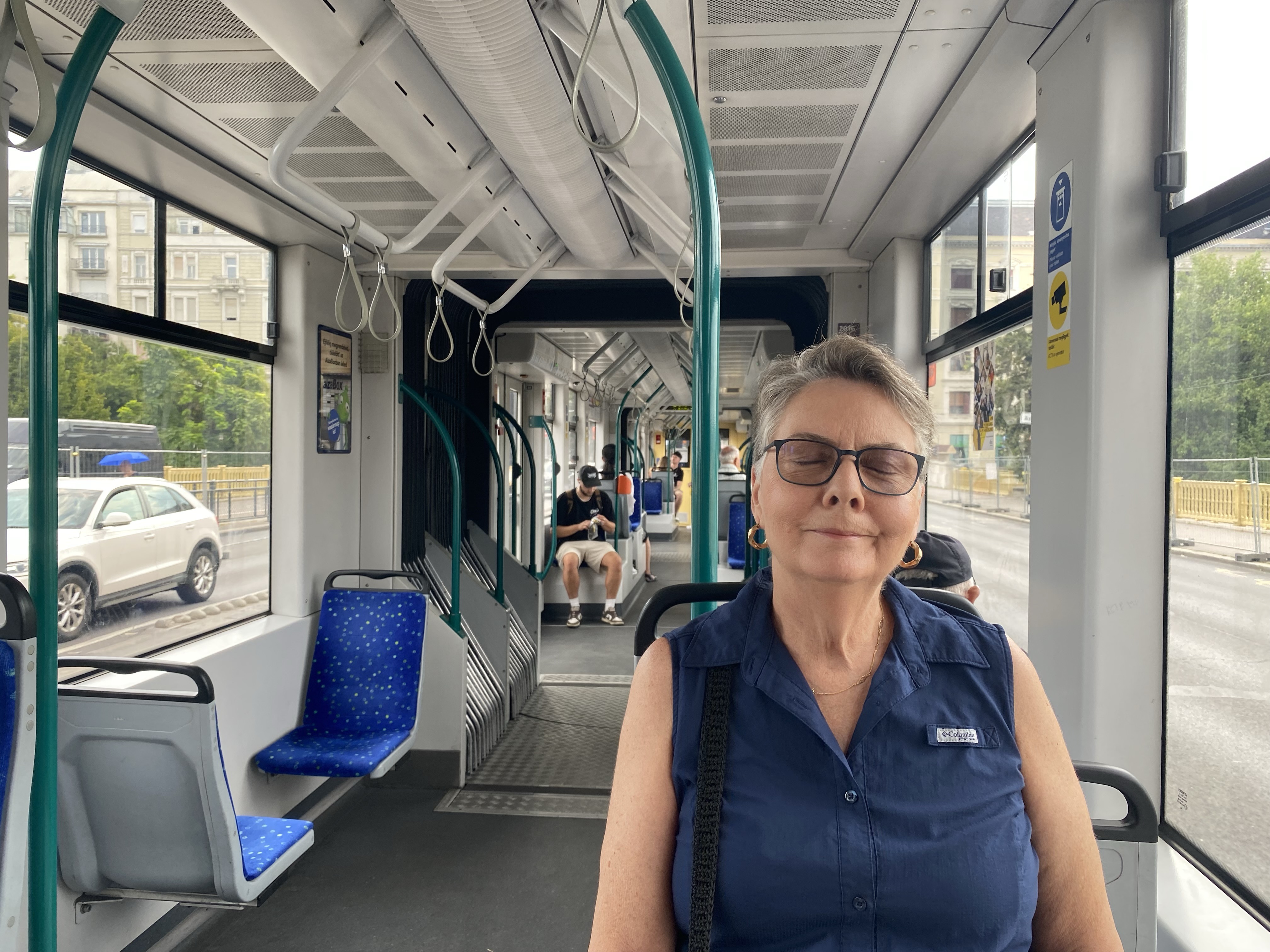 Rita enjoying public transit