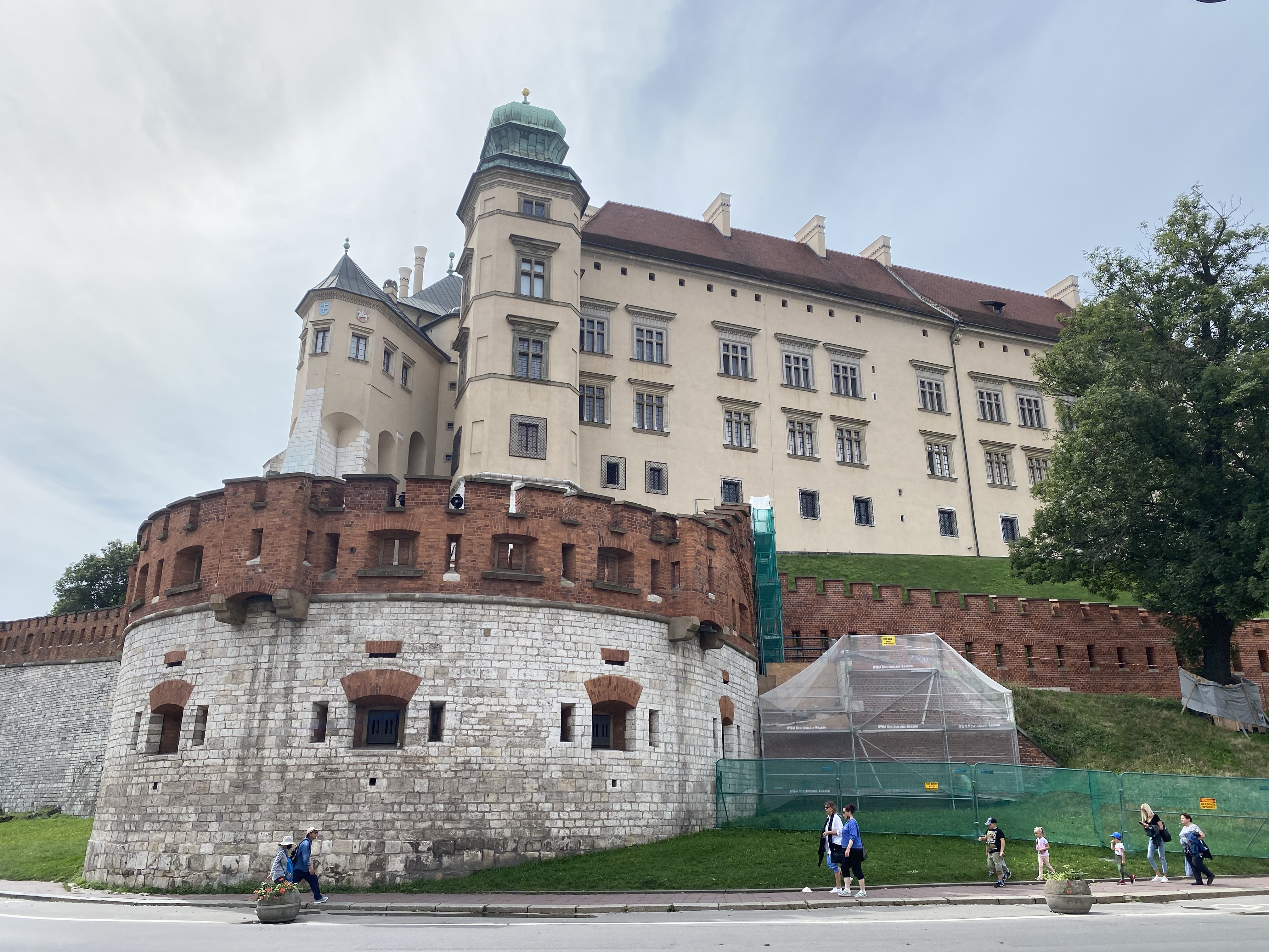 Outside Wawel Castle