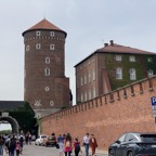 Outside Wawel Castle