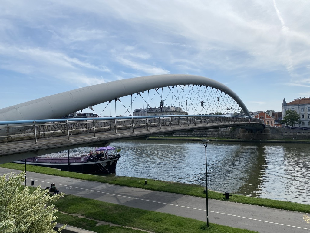 Unique art on the bridge