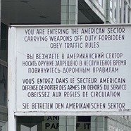 Warning at Checkpoint Charlie